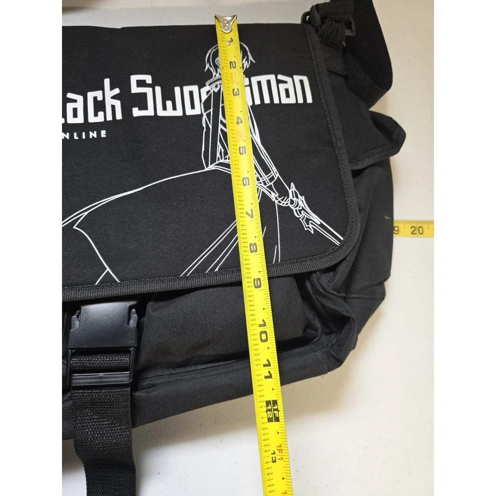 Sword Art Online Kirito Black Swordsman Anime Messenger Bag Cosplay Backpack
